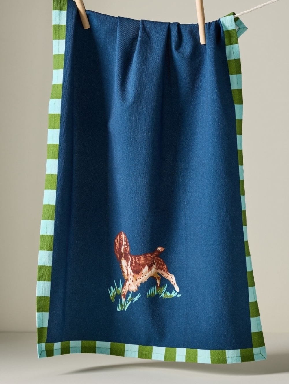 NWT Anthropologie Portobello Dog Dish Towel